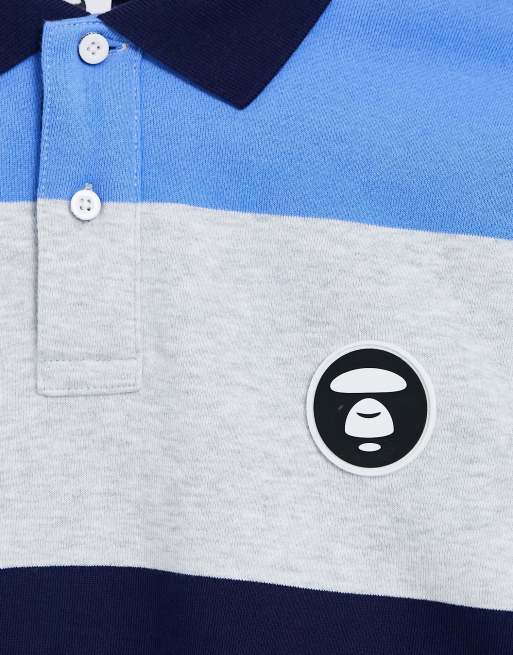 AAPE By A Bathing Ape hollywood stripe sweatshirt in blue | ASOS