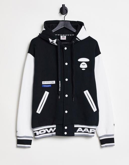 AAPE By A Bathing Ape hollywood varsity hoodie in black