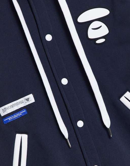 AAPE By A Bathing Ape Hollywood varsity hoodie in navy, 2 of 4