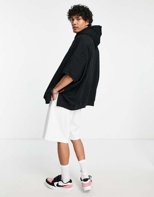 AAPE By A Bathing Ape hooded heavyweight t-shirt in black, 2 of 4