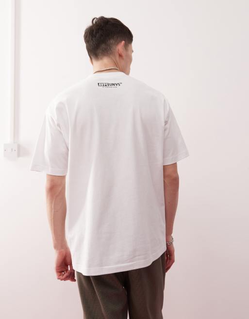 AAPE By A Bathing Ape - Hvid T-shirt med camouflagemønstret logo, 4 af 4