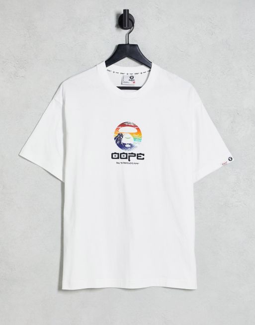 AAPE By A Bathing Ape – Japan – T-Shirt in Weiß