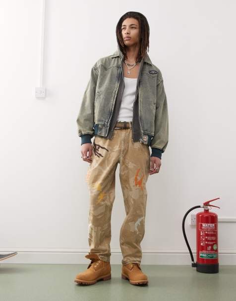 Aape By A Bathing Ape - Jean motif camouflage - Beige - view 1