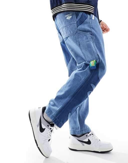 AApe By A Bathing Ape® - Jean style charpentier - Bleu
