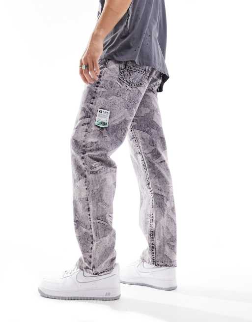 AAPE BY A BATHING APE - Jeans viola mimetici