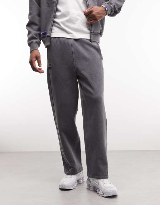 Aape by A Bathing Ape - Joggers a fondo ampio nero slavato in coordinato, 3 di 5
