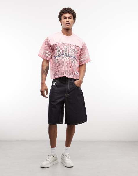Aape by A Bathing Ape - Jorts di jeans ampi blu lavaggio scuro - view 1