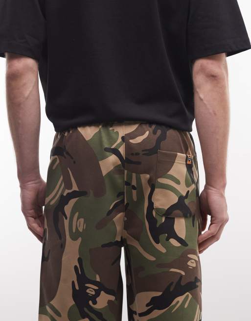 Aape by A Bathing Ape – Kamouflagemönstrade jersey-shorts med ledig passform, 5 av 5