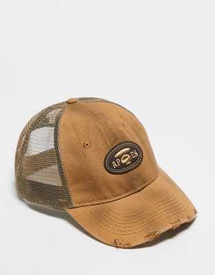 AAPE by A BATHING APE - Kappe in Dunkelbeige-Neutral