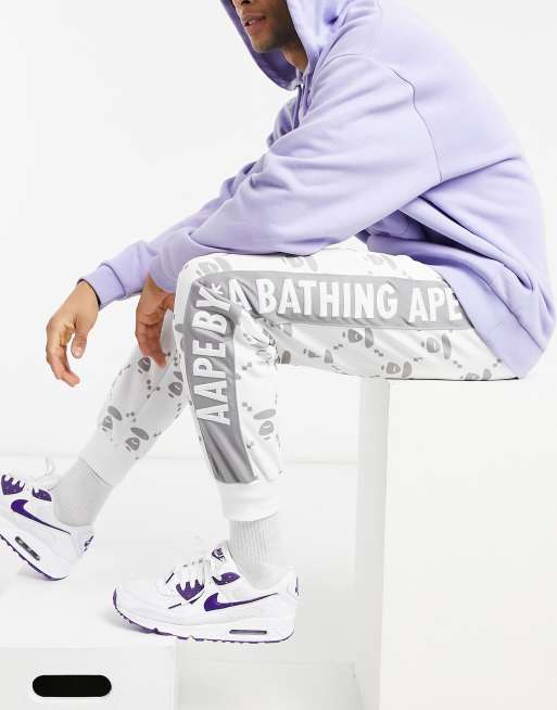 Purple bape joggers hot sale