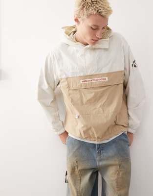 Aape By A Bathing Ape Lightweight Overhead Plaid Jacket In Neutral
