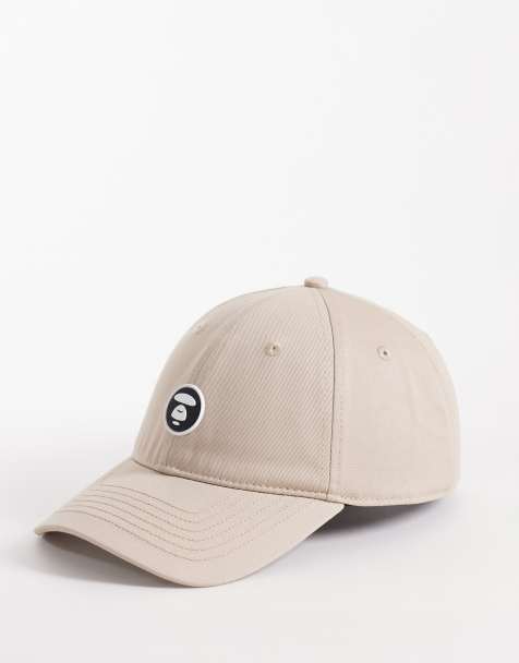Aape by A Bathing Ape logo baseball cap in beige - view 1