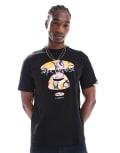 [AAPE BY A BATHING APE®] Aape by A Bathing Ape logo chest t-shirt in black Chest 40-42 BLACK