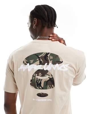 Aape By A Bathing Ape Logo Hiphop T-shirt In White
