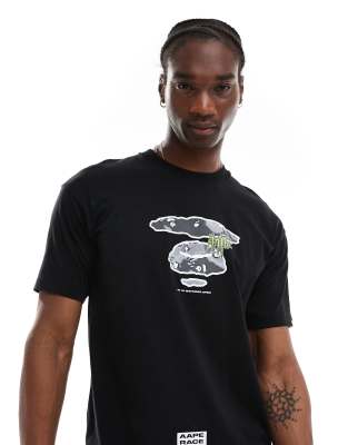 Aape By A Bathing Ape Logo Hiphop T-shirt In Black