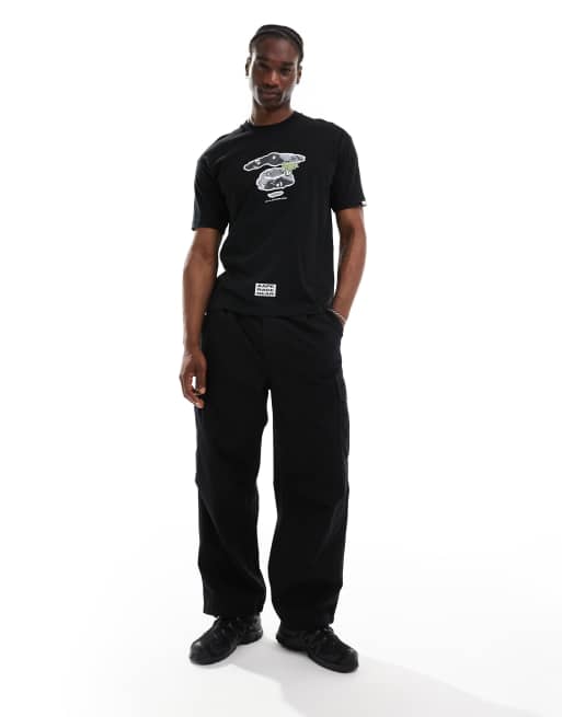 Aape By A Bathing Ape logo hiphop t-shirt in black, 4 of 4