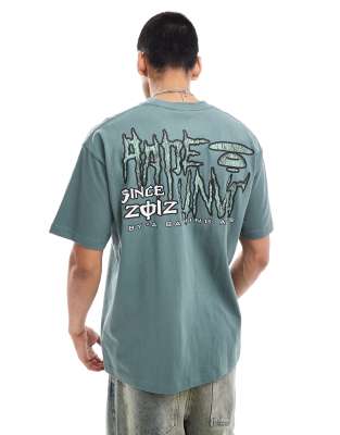 Aape By A Bathing Ape Logo Hiphop T-shirt In Brown
