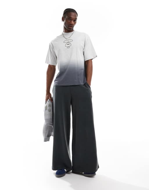 AAPE By A Bathing Ape logo ombre T-shirt in gray 