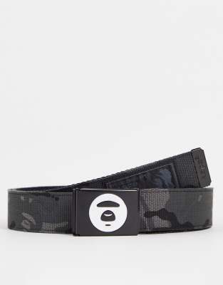 AAPE By A Bathing Ape logo print belt in multi | ASOS