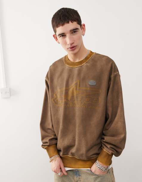 Aape By A Bathing Ape logo print front sweatshirt in beige - view 1