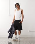 [AAPE BY A BATHING APE®] Aape by A Bathing Ape logo sweat shorts in black S BLACK