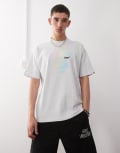 [AAPE BY A BATHING APE®] Aape by A Bathing Ape logo t-shirt in grey marl Chest 32 GREY