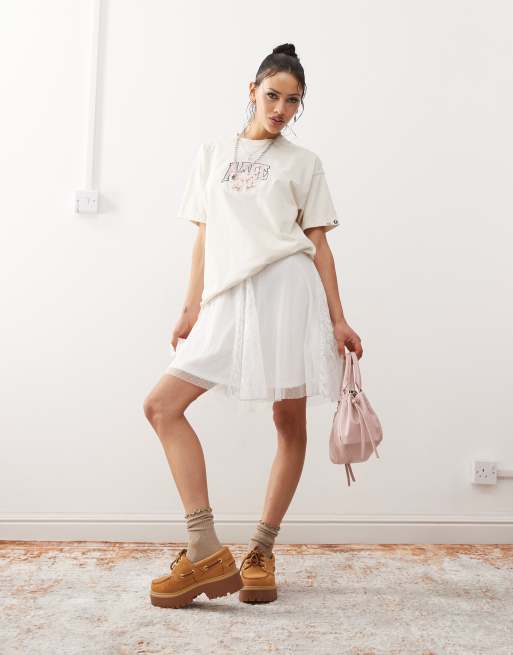 Aape By A Bathing Ape logo t-shirt in ivory