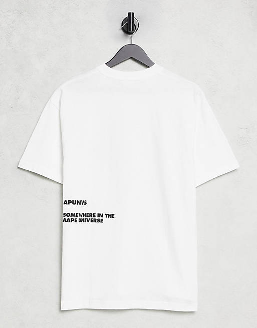 Aape By A Bathing Ape logo T-shirt in white