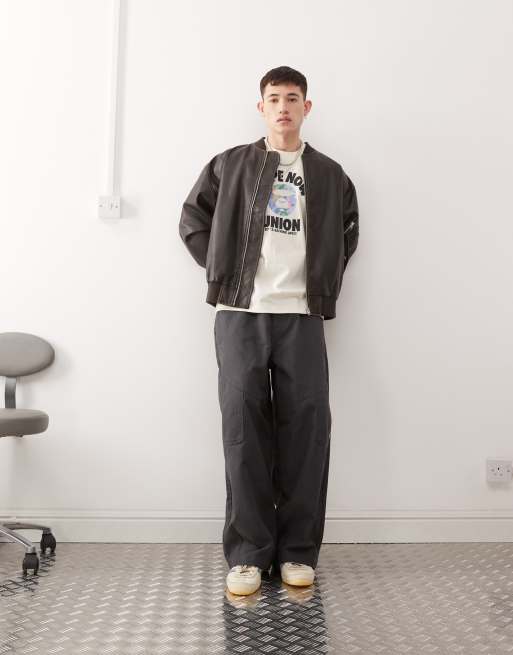 Aape by A Bathing Ape logo union t-shirt in off white