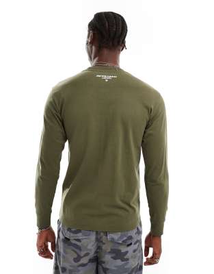 Aape By A Bathing Ape Long Sleeve Logo T-shirt In Green