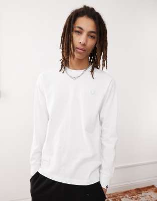AAPE by A Bathing Ape long sleeve logo T-shirt in white - view 1