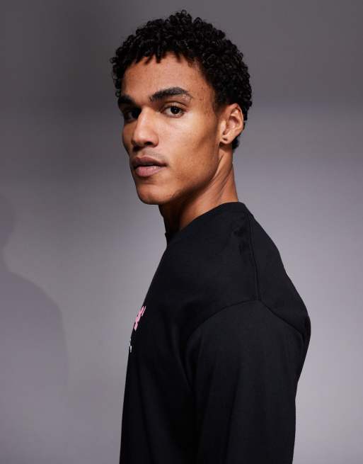 Aape by A Bathing Ape long sleeve t-shirt in off black with back print, 4 of 5