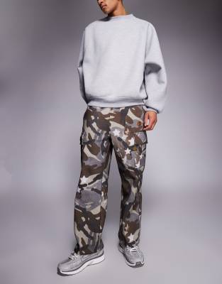 Aape By A Bathing Ape Loose Fit Cargo Pants In Brown