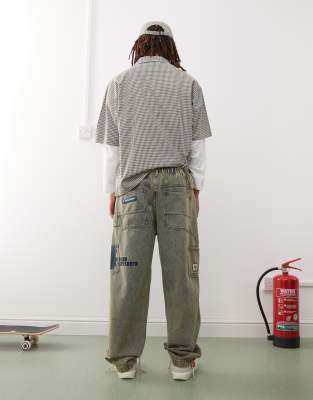 Aape By A Bathing Ape Loose Fit Carpenter Jeans