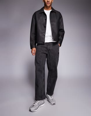 Aape By A Bathing Ape Loose Fit Cotton Twill Pants In Black