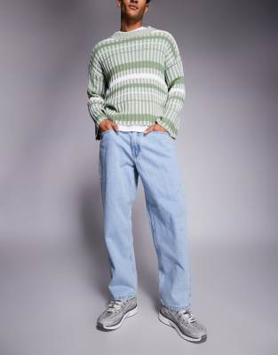 Aape By A Bathing Ape Loose Fit Denim Jeans In Blue