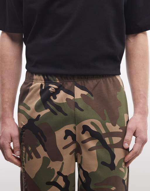 AAPE by A BATHING APE – Loose Fit-Shorts aus Jersey mit Military-Muster, 4 von 5