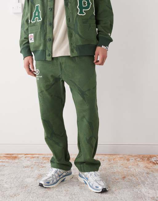 Aape by A Bathing Ape loose fit trackies in dark green camo, 2 of 5