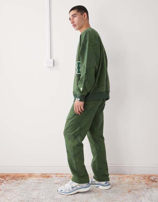Aape by A Bathing Ape loose fit trackies in dark green camo, 3 of 5