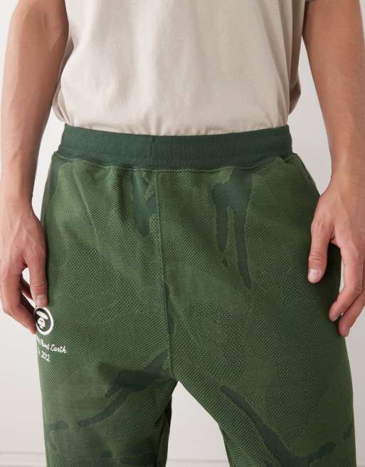 Aape by A Bathing Ape loose fit trackies in dark green camo, 4 of 5