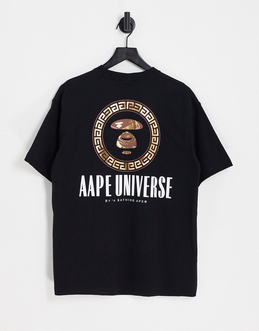 AAPE BY A BATHING APE® AAPE By A Bathing Ape luxe t-shirt in black