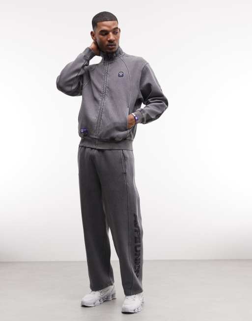 Aape by A Bathing Ape - Maglione nero slavato con zip e logo in coordinato, 3 di 5