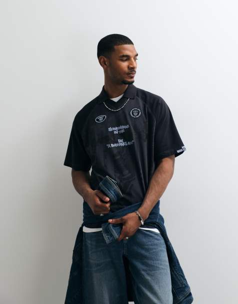 Aape by A Bathing Ape - Maillot de sport à logo - Noir délavé - view 1