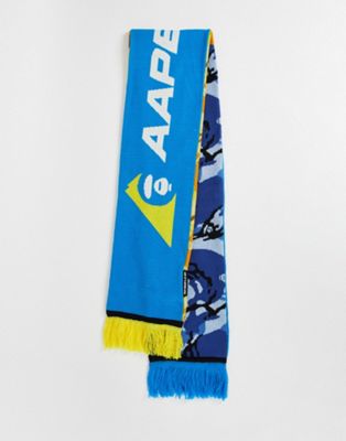 AAPE By A Bathing Ape mount snow scarf in blue