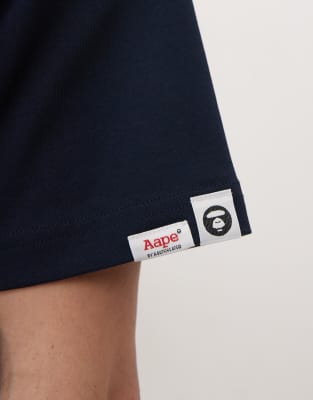 Aape By A Bathing Ape Multi Logo Back Print T-shirt