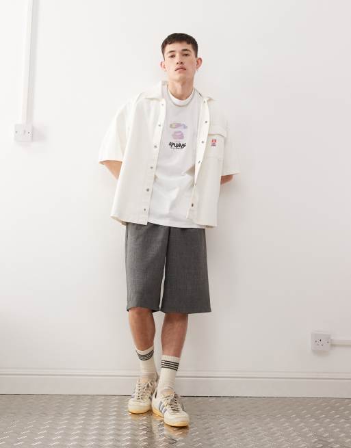 AAPE By A Bathing Ape multi logo back print T-shirt in white