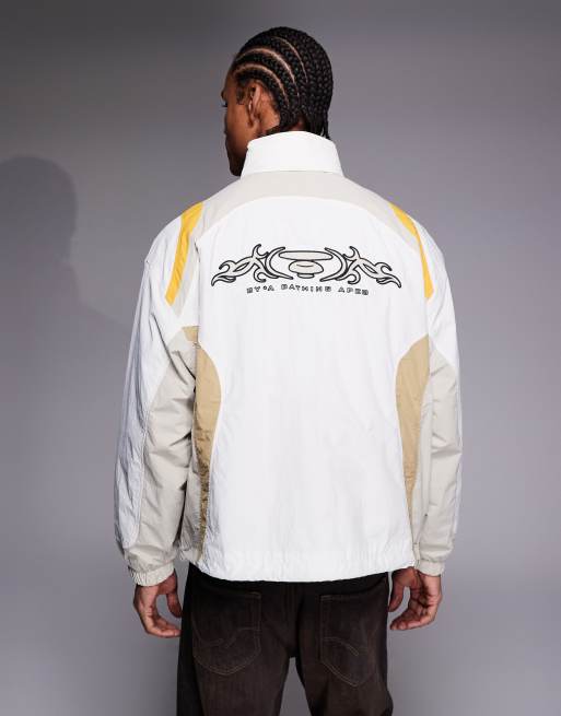 Aape by A Bathing Ape – Naturvit lätt motocross-jacka, 3 av 5