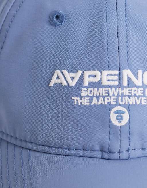 AAPE By A Bathing Ape – Niebieska baseballowa czapka z daszkiem i logo, 3 z 3