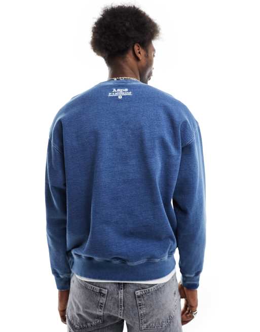 AAPE By A Bathing Ape – Niebieska bluza skaterska, 2 z 4