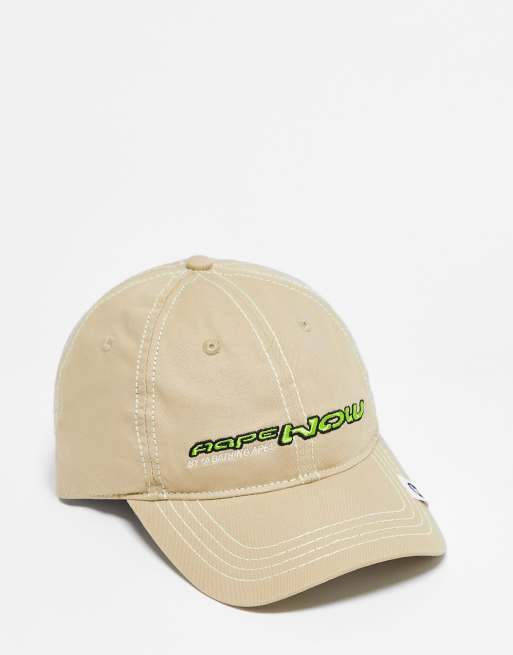 Aape by A Bathing Ape – Now – Baseballkappe mit Logostickerei in Grün